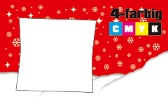 Weihnachtskarte Quadrat 10,0 cm x 10,0 cm, beidseitig bedruckt