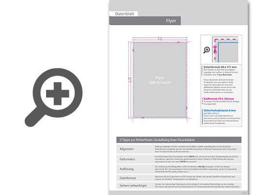 Product Bild flyer_din_a7_(7_4_cm_x_10_5_cm)__beidseitig_bedruckt