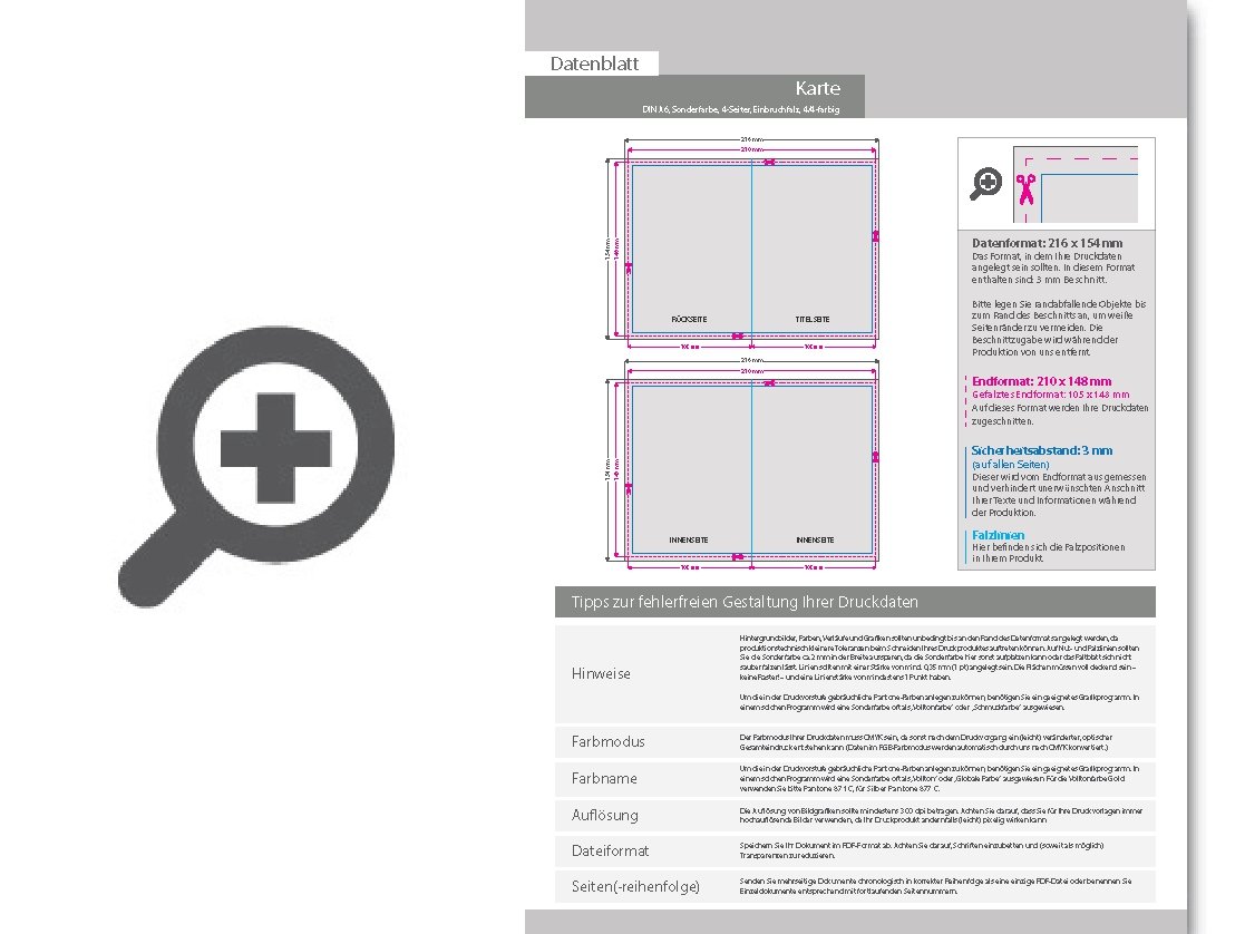 Product Bild einladungskarte_din_a6_4-seiter_4_4_farbig_+_sonderfarbe_gold