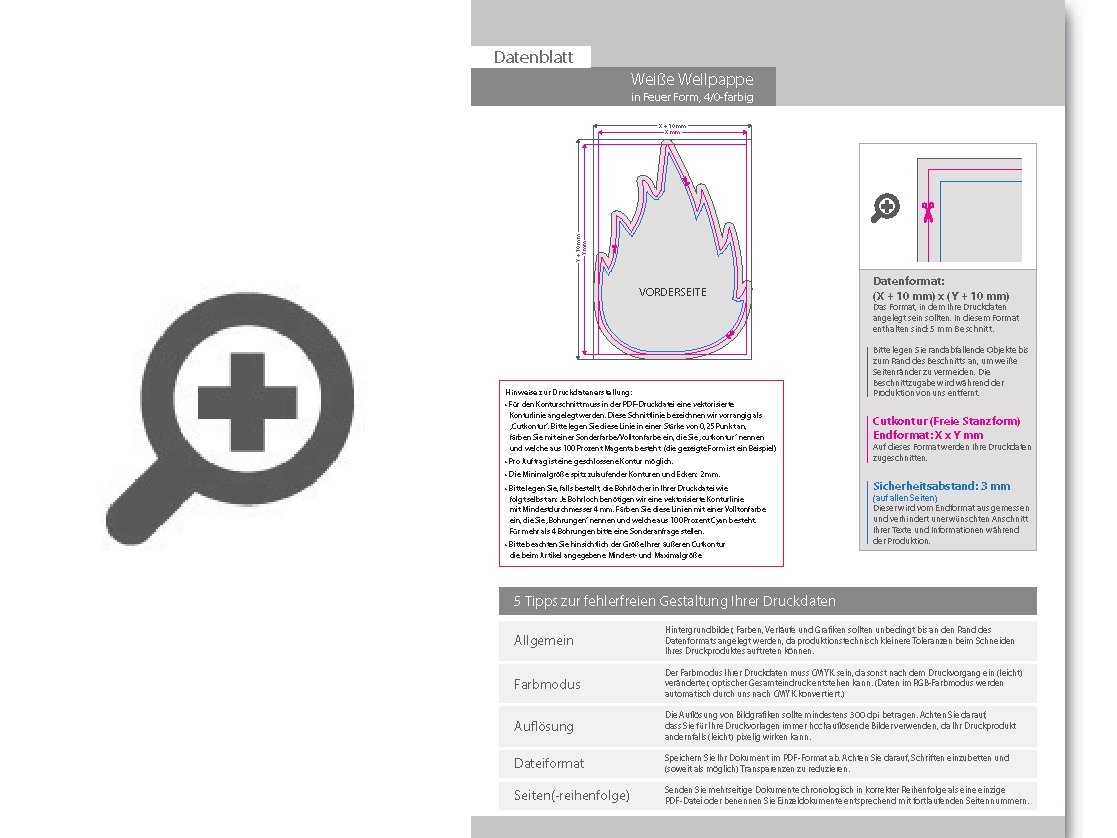 Product Bild wei__e_wellpappe_in_feuer-form_konturgefr__st___einseitig_4_0-farbig_bedruckt